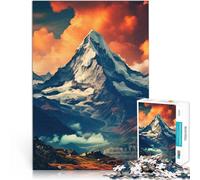 Puzzle da 1000 pezzi per adolescenti Montagne primaverili - Terrazza tranquilla sfida educativa offerte come regali per tutta la famiglia 75x50cm