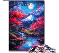 Puzzle da 1000 pezzi per adolescenti Monte Fuji, Giappone, adatto a persone dai 14 anni in su Difficile da completare ma divertente e spiritoso Ottimo regalo 26x38cm