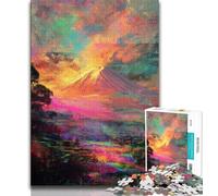 Puzzle da 1000 pezzi per adolescenti, Monte Fuji, Giappone, puzzle da 1000 pezzi, gioco a quiz, decorazione da parete, regali unici per compleanno e Natale (dimensioni 38x26cm)