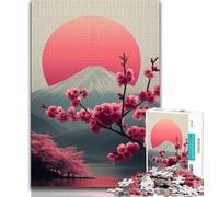 Puzzle da 1000 pezzi per adolescenti Monte Fuji Giappone Puzzle da 1000 pezzi regalo di compleanno unico e regalo per bambini dai 14 anni in su 38x26cm