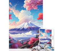 Puzzle da 1000 pezzi per adolescenti Monte Fuji in primavera Decorazione per la casa Giocattoli Regali di Babbo Natale segreto Gioco rompicapo Collezione di artisti Belle arti Dimensioni 50x75cm
