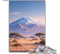 Puzzle da 1000 pezzi per adolescenti Monte Kilimangiaro, giocattoli educativi ideali come regalo per tutta la famiglia dai 14 anni in su (dimensioni 26x38cm)