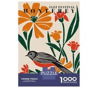 Puzzle Da 1000 Pezzi Per Adolescenti Monterey Jazz Fest Poster Puzzle Per Adolescenti, Rompicapo, Gioco Di Modelli, Assemblaggio, Unici, Compleanno E Regali 38x26cm/1000pcs
