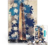 Puzzle da 1000 pezzi per adolescenti Monumento a Washington Allena il tuo cervello e le tue mani Gioco educativo per compleanno e Natale 75x50cm