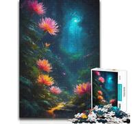 Puzzle da 1000 pezzi per adolescenti Moonlight Lotus, gioco di analisi e logica rompicapo per ragazzi dai 14 anni in su, 38x26cm