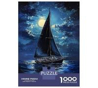 Puzzle Da 1000 Pezzi Per Adolescenti Moonlit Sail Voyage -3 Puzzle Per Adolescenti, Rompicapo, Gioco Di Modelli, Assemblaggio, Unici, Compleanno E Regali 70x50cm/1000pcs