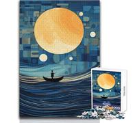 Puzzle da 1000 pezzi per adolescenti Moonlit Sea Picasso, giochi educativi ma anche un regalo divertente e umoristico per compleanni, dimensioni 38x26cm