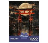 Puzzle Da 1000 Pezzi Per Adolescenti Moonlit Torii Gate -3 Puzzle Per Adolescenti Gioco Pratico Decorazione Murale Difficile Da Completare 38x26cm/1000pcs