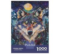 Puzzle Da 1000 Pezzi Per Adolescenti Moonlit Wolf's Gaze -5 Puzzle Giochi Rilassanti Analisi E Logica Gioco Stimolante Regali 52x38cm/1000pcs