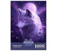 Puzzle Da 1000 Pezzi Per Adolescenti Moonlit Wolf's Glow -1 Puzzle Per Adolescenti Gioco Rompicapo Decorazione Per La Casa Regali Unici Per Compleanno E Natale 38x26cm/1000pcs