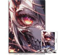 Puzzle da 1000 pezzi per adolescenti Morte Anime Teschio Ragazza Rilassante Dolce Tempo Libero Inseguimento Fine Taglio Liscio Giocattolo Artigianale Dimensioni 38x26cm