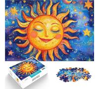 Puzzle da 1000 pezzi per adolescenti Mosaico del sole sorridente Gioco intellettuale giocattolo è ideale come regalo per tutta la famiglia 75x50cm