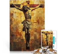 Puzzle da 1000 pezzi per adolescenti Mosaico di Gesù Cristo Per il divertimento in famiglia offerte come regali per tutta la famiglia 75x50cm