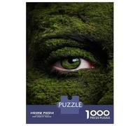 Puzzle Da 1000 Pezzi Per Adolescenti Mossy Face with Eye Close-Up Puzzle Per Adolescenti Giocattoli Fai Da Te Analisi E Logica Per Compleanno, Natale 70x50cm/1000pcs