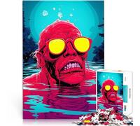 Puzzle da 1000 pezzi per adolescenti Mostro appariscente Giocattolo educativo intellettuale decomprimente Decorazione della casa 52x38cm