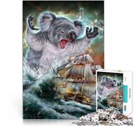 Puzzle da 1000 pezzi per adolescenti Mostro Koala Kraken Sfida di gioco educativo giocattolo Migliorare l'amore tra le coppie 75x50cm