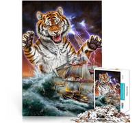 Puzzle da 1000 pezzi per adolescenti Mostro Titano Tigre Kraken Sfida di gioco educativo giocattolo Migliorare l'amore tra le coppie 70x100cm