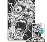 Puzzle da 1000 pezzi per adolescenti "Mostro urlante" decorazione da parete passatempo ideale per le vacanze a casa per rafforzare l'amore tra le coppie 38x52cm