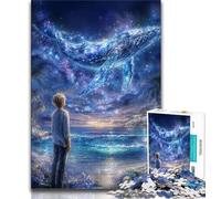 Puzzle da 1000 pezzi per adolescenti motivo: balena spaziale 1000 pezzi per adulti regali presente e regalo per amanti o amici (50x75cm)