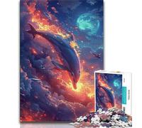 Puzzle da 1000 pezzi per adolescenti, motivo: balena spaziale, ideale come regalo per tutta la famiglia, adatto a bambini di età compresa tra 14 e 18 anni (dimensioni 38x26cm)