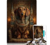 Puzzle da 1000 pezzi per adolescenti, motivo: bassotto, con poster abbinato e scheda di curiosità, per bambini dai 14 anni in su (dimensioni 38x26cm)