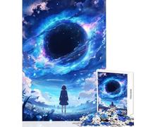 Puzzle da 1000 pezzi per adolescenti motivo: Black Hole World giocattolo anime decorazione da parete regalo per donne e uomini gioco educativo migliora l'amore tra coppie dimensioni: 38x26cm
