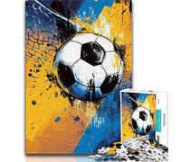 Puzzle da 1000 pezzi per adolescenti motivo: calcio ad acquerello 1000 pezzi per adulti gioco a quiz decorazione da parete regali unici per compleanno e Natale 26x38cm