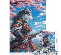 Puzzle da 1000 pezzi per adolescenti,motivo: cane dell'Alaska,samurai,giocattolo educativo,regalo di compleanno,gioco rompicapo,aiuta il cervello ad allenarsi,dimensioni: 50x75cm