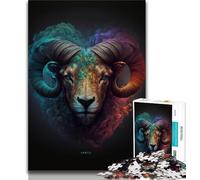Puzzle da 1000 pezzi per adolescenti, motivo: capra dei sogni, giocattolo educativo antistress, regalo per amici e familiari (dimensioni 75x50cm)