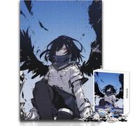 Puzzle da 1000 pezzi per adolescenti, motivo: Dark Angel Anime Art, divertimento, calma, tempo libero, stretto, senza cuciture, precisione, giocattolo, dimensioni: 38x26cm