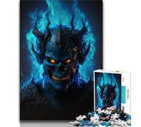 Puzzle da 1000 pezzi per adolescenti, motivo: Demone della Fiamma dell'Inferno, 1000 pezzi per adolescenti, giocattolo educativo intellettuale decomprimente, ottimi regali e giocattoli (38x26cm)
