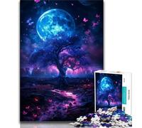 Puzzle da 1000 pezzi per adolescenti motivo: farfalla lunare per adolescenti 1000 pezzi gioco per famiglie antistress sfida difficile regali di Babbo Natale segreto (26x38cm)