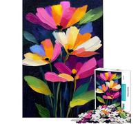 Puzzle da 1000 pezzi per adolescenti motivo floreale a impasto sogno con texture e petali sinfonia puzzle per adulti rompicapo sfida difficile regalo per amici e familiari (dimensioni 38x52cm)