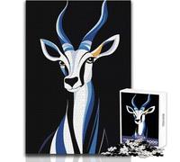 Puzzle da 1000 pezzi per adolescenti, motivo: gazzella astratta, gioco stimolante, giocattoli, decorazione da parete, regalo per compleanni, dimensioni: 38x52cm