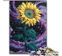 Puzzle da 1000 pezzi per adolescenti, motivo: Girasole fantasy, ideale come regalo educativo per tutta la famiglia (dimensioni 50x75cm)