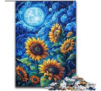 Puzzle da 1000 pezzi per adolescenti, motivo: Girasole, per età pari o superiore a 14 anni, come regalo per tutta la famiglia e gli amici (dimensioni 50x75cm)
