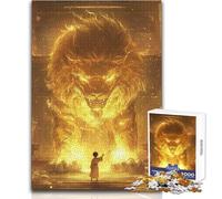 Puzzle da 1000 pezzi per adolescenti, motivo: "Il Re Leone cinese antico, divertimento in famiglia e serata di giochi", modello da assemblare, ottimo regalo, dimensioni: 50x75cm