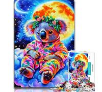 Puzzle da 1000 pezzi per adolescenti motivo: Koala fantasy regalo di compleanno decorazione da parete per bambini dai 14 anni in su 26x38cm