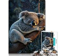 Puzzle da 1000 pezzi per adolescenti motivo: Koala regalo di compleanno regali decorazione da parete per bambini dai 14 anni in su 26x38cm
