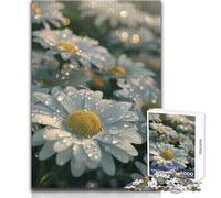 Puzzle da 1000 pezzi per adolescenti, motivo: margherita, fiore, giocattolo vintage, gioco intellettuale, vacanze, ammazzare il tempo, regali di Babbo Natale segreto, dimensioni: 38x52cm