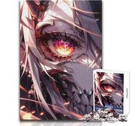 Puzzle da 1000 pezzi per adolescenti, motivo: Morte, Anime, Teschio, Ragazza, Perfetto, Calmo, Rilassante, Hobby, Taglio netto e coerente, Giocattolo da gioco, Dimensioni: 50x75cm