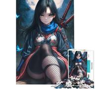 Puzzle da 1000 pezzi per adolescenti motivo ninja al chiaro di luna ideale per stimolare la mente regalo di compleanno decorazione da parete Adatto a persone dai 14 anni in su (38x26cm)