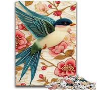 Puzzle da 1000 pezzi per adolescenti, motivo: Rondine, puzzle da 1000 pezzi, giochi educativi, decorazione per la casa, regalo di compleanno, regali, arte murale (38x26cm)