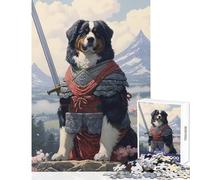Puzzle da 1000 pezzi per adolescenti motivo: samurai delle montagne bernesi giocattolo decorazione da parete opera d'arte regalo gioco pratico aiuta a esercitare il cervello dimensioni: 38x52cm