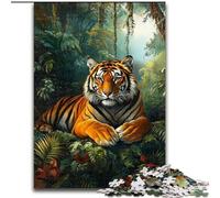 Puzzle da 1000 pezzi per adolescenti, motivo: tigre della giungla, adatto a partire dai 14 anni, giochi educativi per la casa, giocattoli fai da te, opere d'arte, regalo (dimensioni 26x38cm)