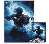 Puzzle da 1000 pezzi per adolescenti, motivo: violinista, ideale come regalo per la casa, giocattolo stimolante per tutta la famiglia, perfetto per le serate di gioco, 50x75cm