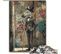 Puzzle da 1000 pezzi per adolescenti, motivo: zebra, giochi, giocattoli, regali unici per compleanni e anni dai 14 anni in su (dimensioni 26x38cm)