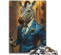 Puzzle da 1000 pezzi per adolescenti, motivo zebra, gioco stimolante, ideale come regalo per tutta la famiglia, 26x38cm