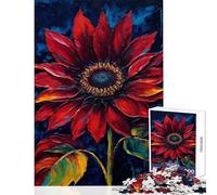 Puzzle da 1000 pezzi per adolescenti Moulin Rouge Girasole Dipinto Giocattolo Decorazione da parete Opera d'arte Regalo Giochi rilassanti con pezzi completamente ad incastro di forma casuale 38x52cm