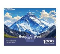 Puzzle Da 1000 Pezzi Per Adolescenti Mount Everest Illustration Puzzle Per Adulti Gioco Pratico Analisi E Logica Regalo Di Compleanno, Regali, 38x26cm/1000pcs
